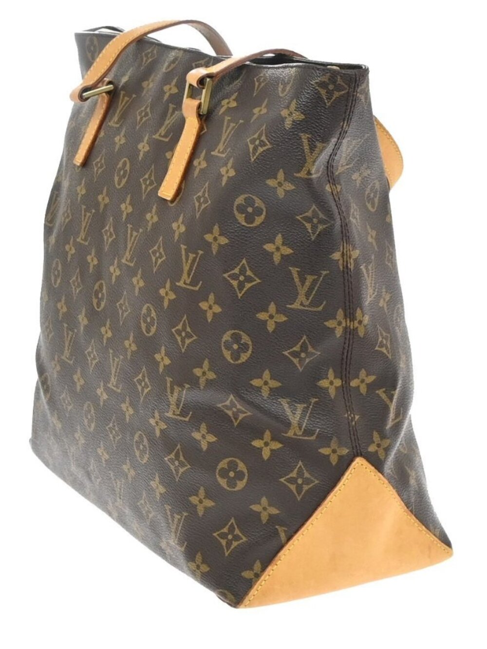 LOUIS VUITTON Cabas Mezzo Shoulder Bag Monogram Leather Brown M51151 77YH924 - Picture 3 of 16